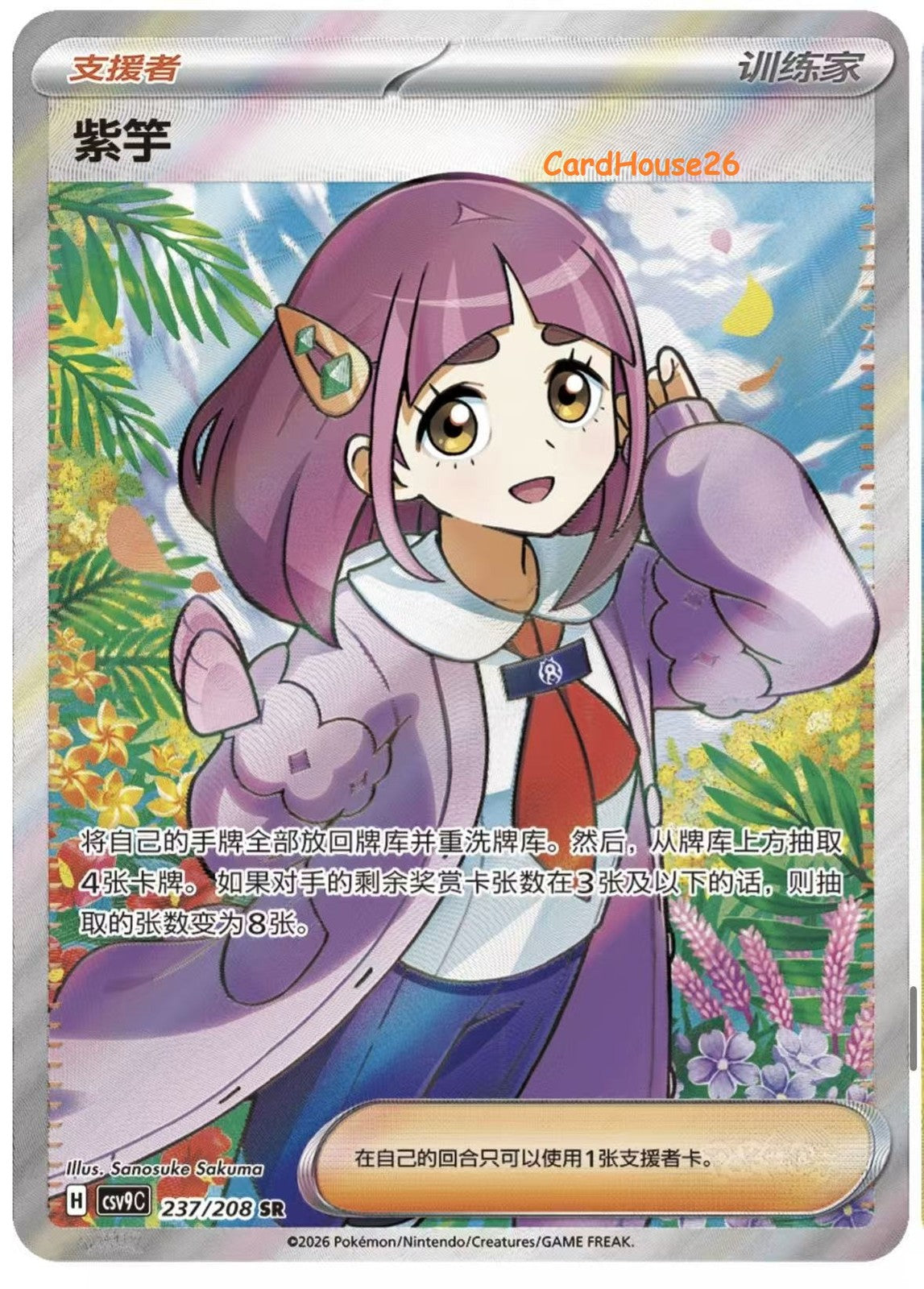 Pokémon Chinese Scarlet & Violet CSV9C Stellar Glass Jumbo Box Sealed