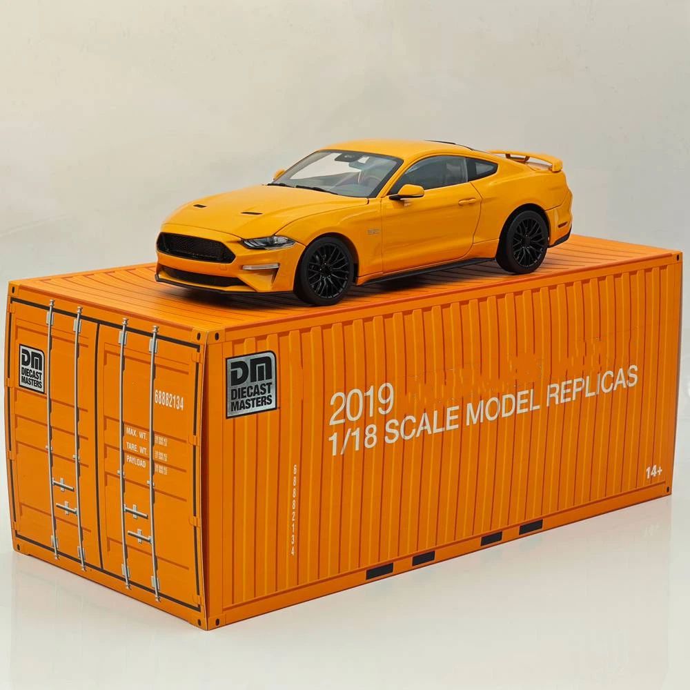 DM 1/18 GT 2019 Orange Fury LHD with Widebodykit Pack Diecast Model Car