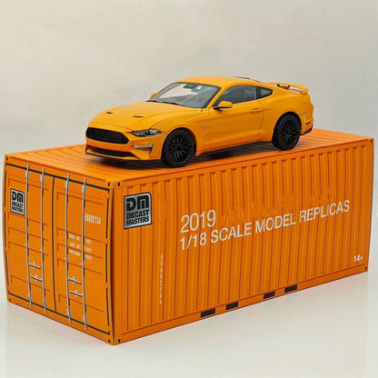 DM 1/18 GT 2019 Orange Fury LHD with Widebodykit Pack Diecast Model Car