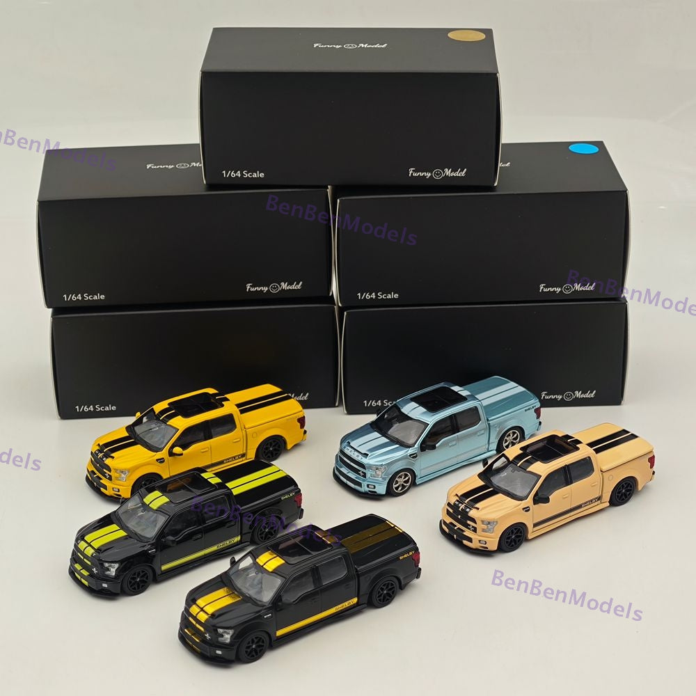 1:64 Funny Model F-150 Shelby Super Snake Pickup Sport Truck Model Diecast
