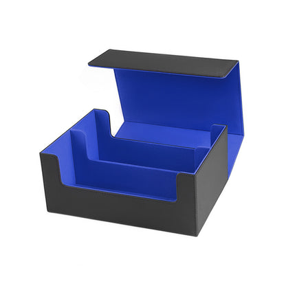 Magnetic PU Dual Compartment Card Storage Box Large Capacity for PTCG CCG OCG TCG 35PT Card Slabs