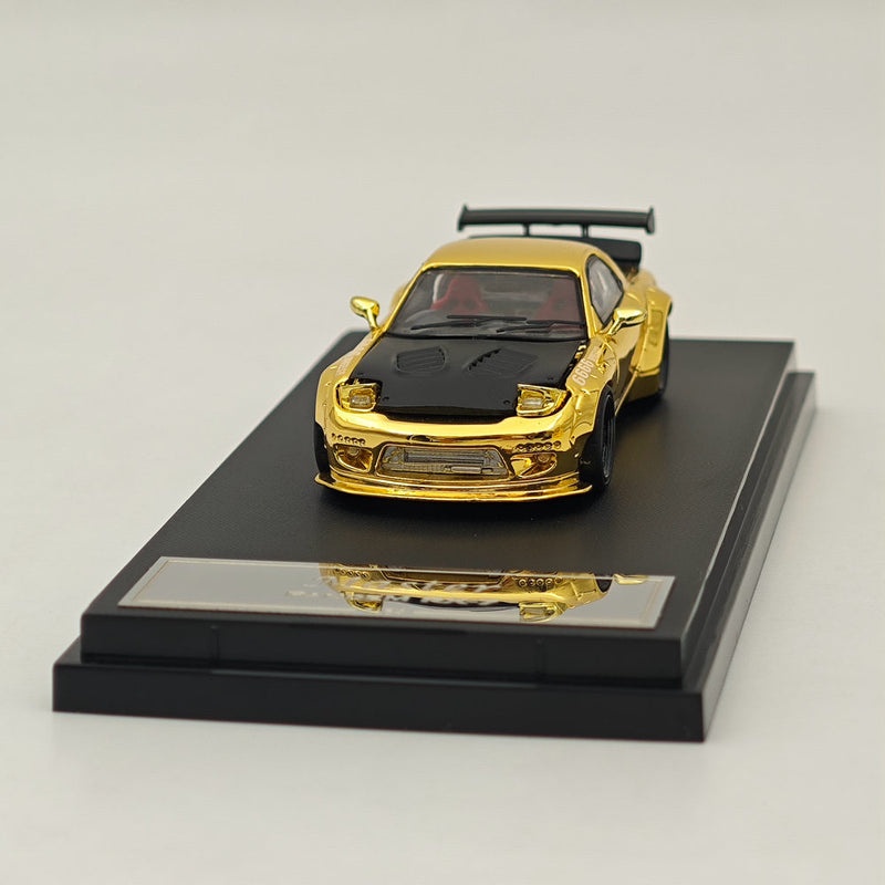 Master 1:64 Mazda RX-7/RX7 FD3S Hood and Headlights Can Open Diecast Models Toys Car Collection Gifts