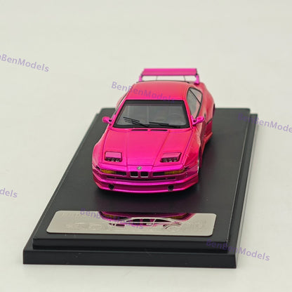 1/64 Rhino Model RM 850CSi E31 Pink Coupe WideBody Sport Model Diecast Metal Car