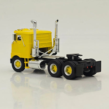 Top Self Replicas 1:64 Scale F700 Semi Tractor Trucks Yellow Diecast Sleeper Model Car