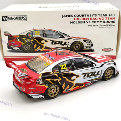 1:18 Classic Carlectables James Courtney's 2013 Holden VF Commodore #22 Supercar