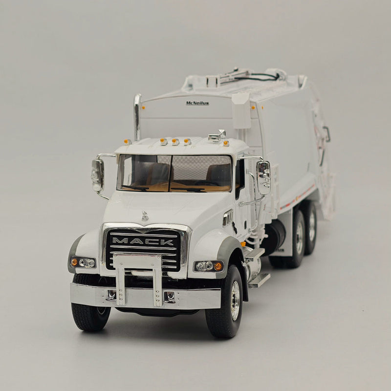 FIRST 1/34 Mack Granite MP Engine Series With McNeilus Refuse Truck & Carts