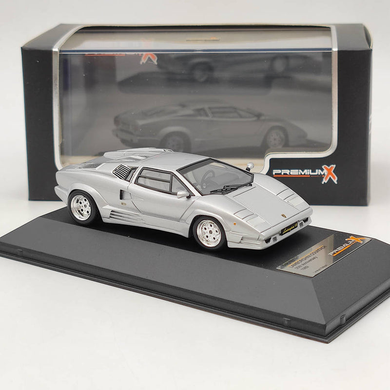 1/43 Premium X Lamborghini Countach 25th Anniversary 1989 Silver PR0187 Limited Toys Car Gift