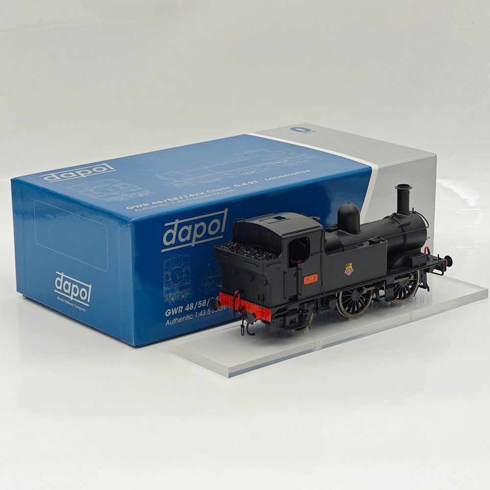 Dapol O Gauge 7S-006-025 14xx Class 1413 - DCC 0-4-2T BR Black with Early Emblem