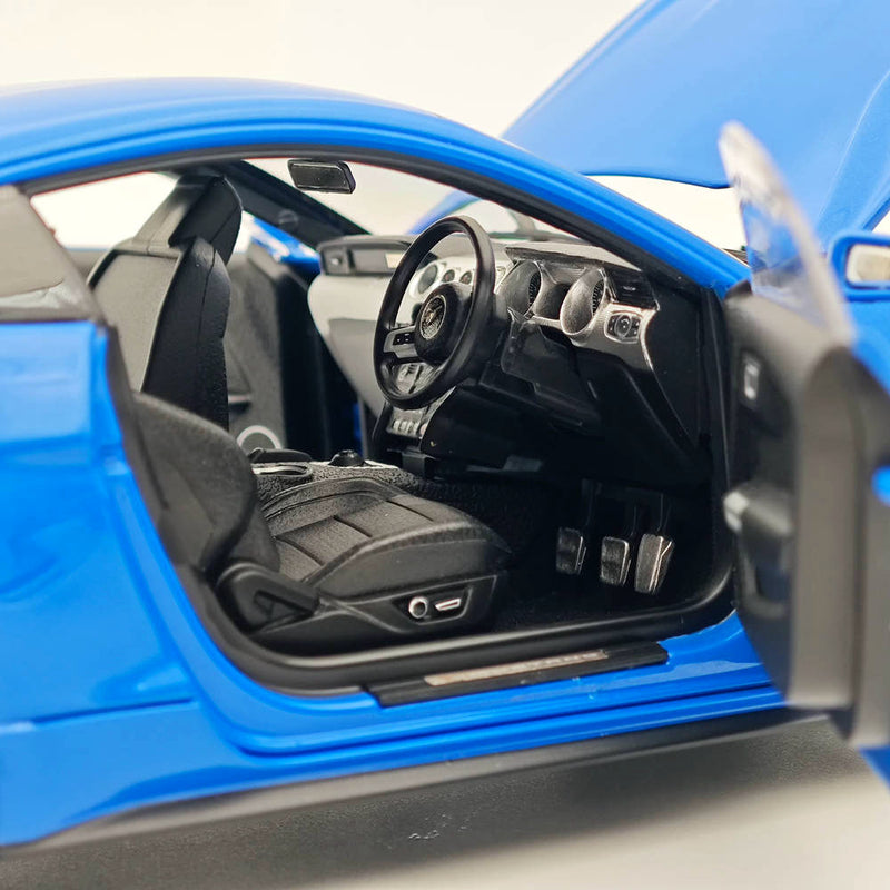 DM 1/18 Scale Model Replicas Ford Mustang GT 2019 Blue RHD Diecast Car Miniature Hobby Gifts