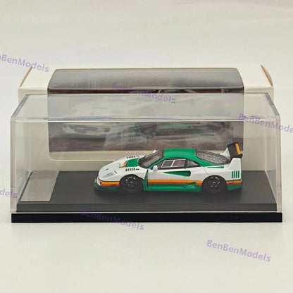 Ghost Player 1/64 F40 LBWK White Racing Sports Diecast Model Car Limited Edition