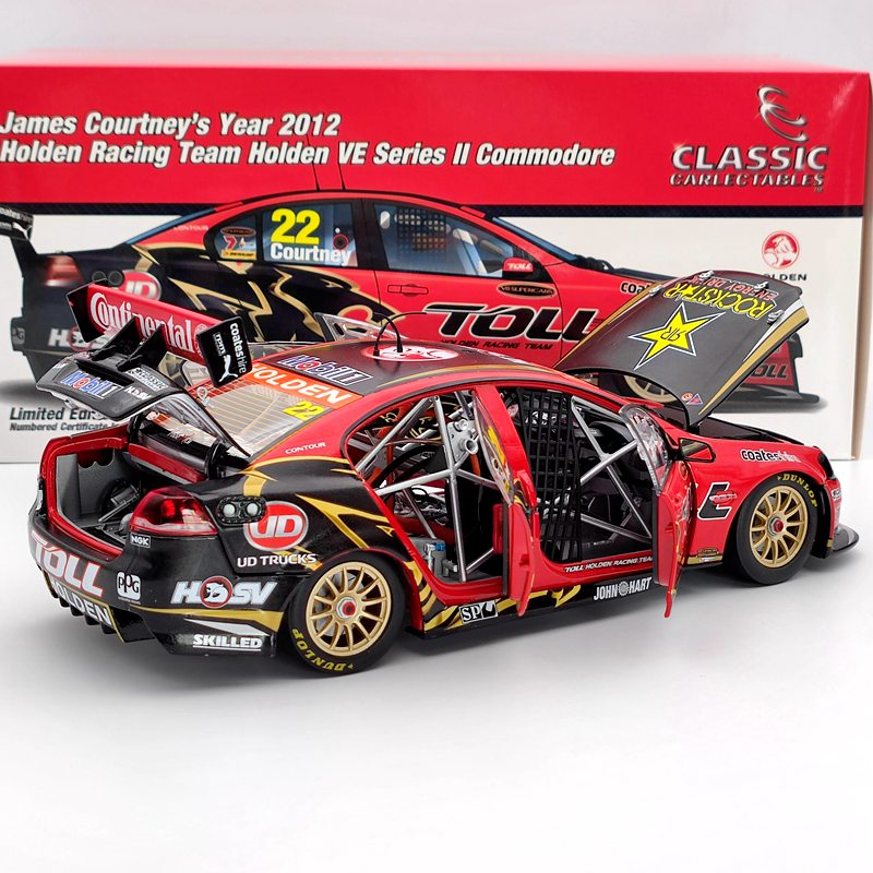 Classic 1:18 James Courtney's 2012 Holden VE Series II Commodore #22 18501 Diecast Collectible Model Used