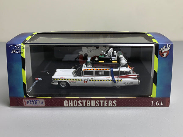 1/64 YS Cadillac Ghostbusters ECTO-1A Diecast Model Car Miniature Collection