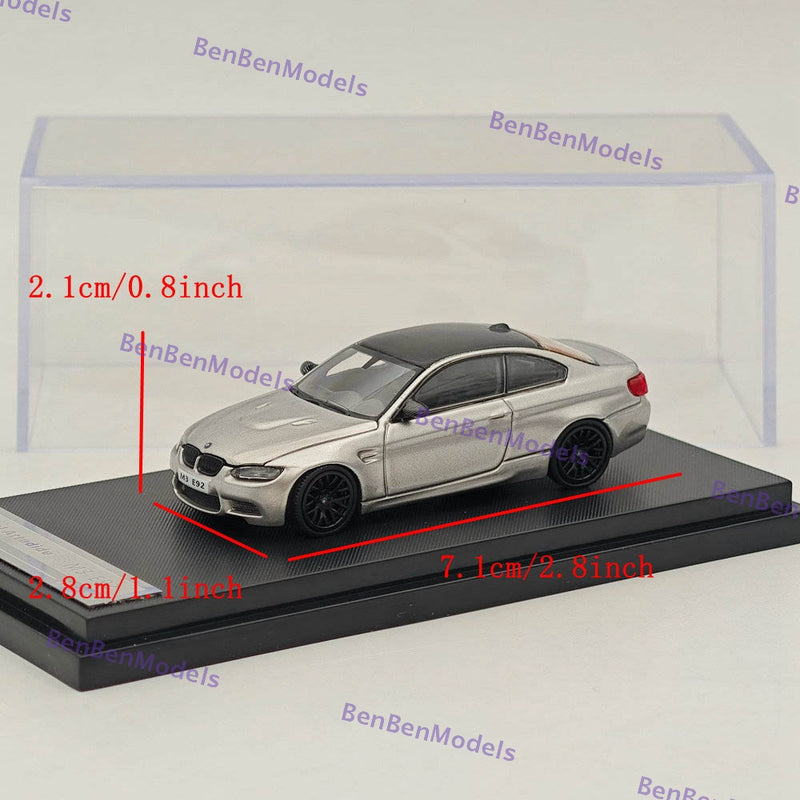 1/64 Model Attitude MA Maquette miniature E92 M3-Gris Silverstone Diecast