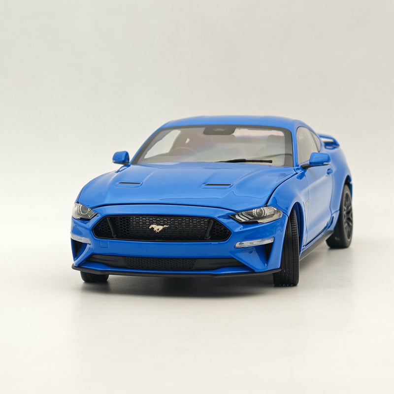 DM 1/18 Scale Model Replicas Ford Mustang GT 2019 Blue RHD Diecast Car Miniature Hobby Gifts