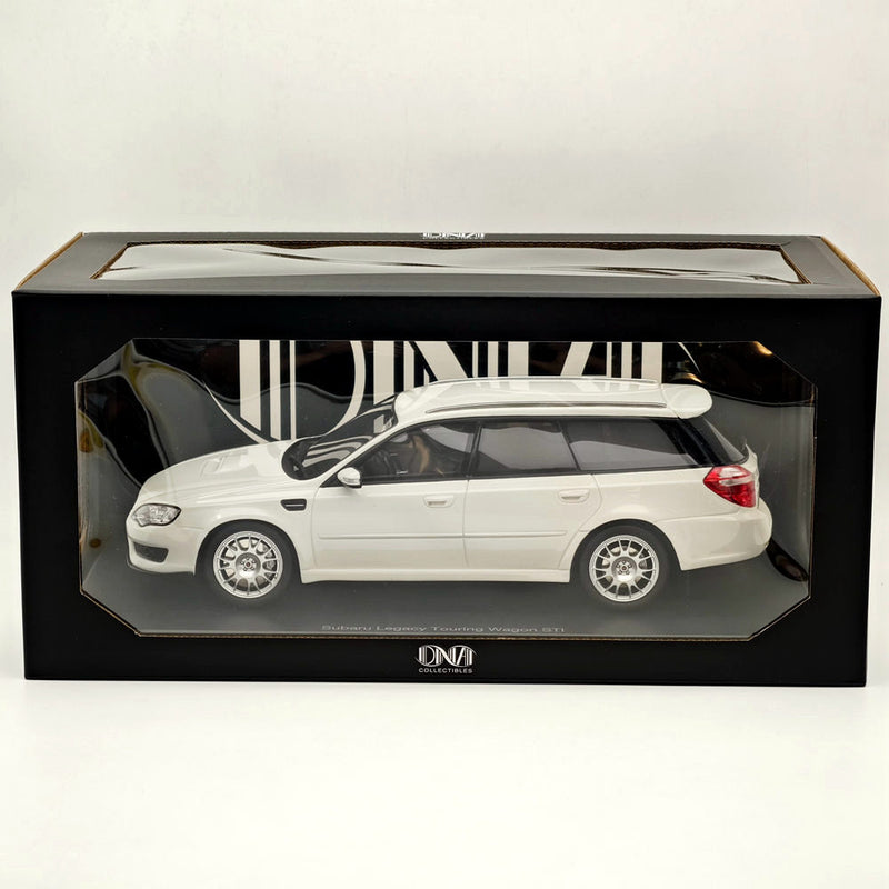1/18 DNA Collectibles Subaru Legacy Touring Wagon STI S402 White Resin Model Car