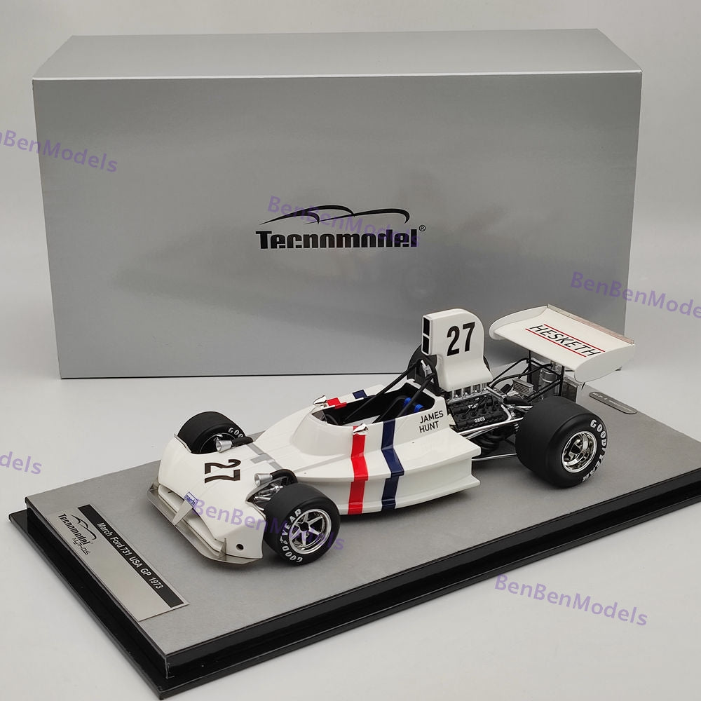 1/18 Tecnomodel March Ford 731 1973 USA GP #27 James Hunt TM18-289D Resin Model