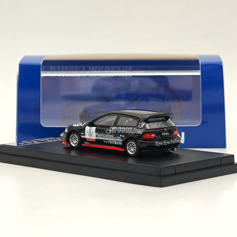 1:64 SW HONDA CIVIC GEN.5 Spoon EG6 PLAY STATION Diecast Models Car Collection