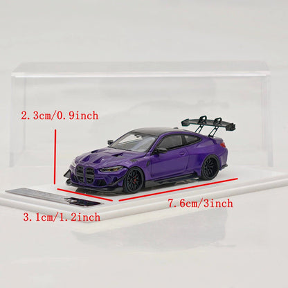 Street Weapon SW 1/64 M4 G82 GTR Lightning Purple Full Widebody Kit Diecast Model Car Limited Edition