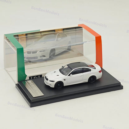 Fine model 1/64 BMW M3 E92 COUPE Diecast Model Car Limited Collection White