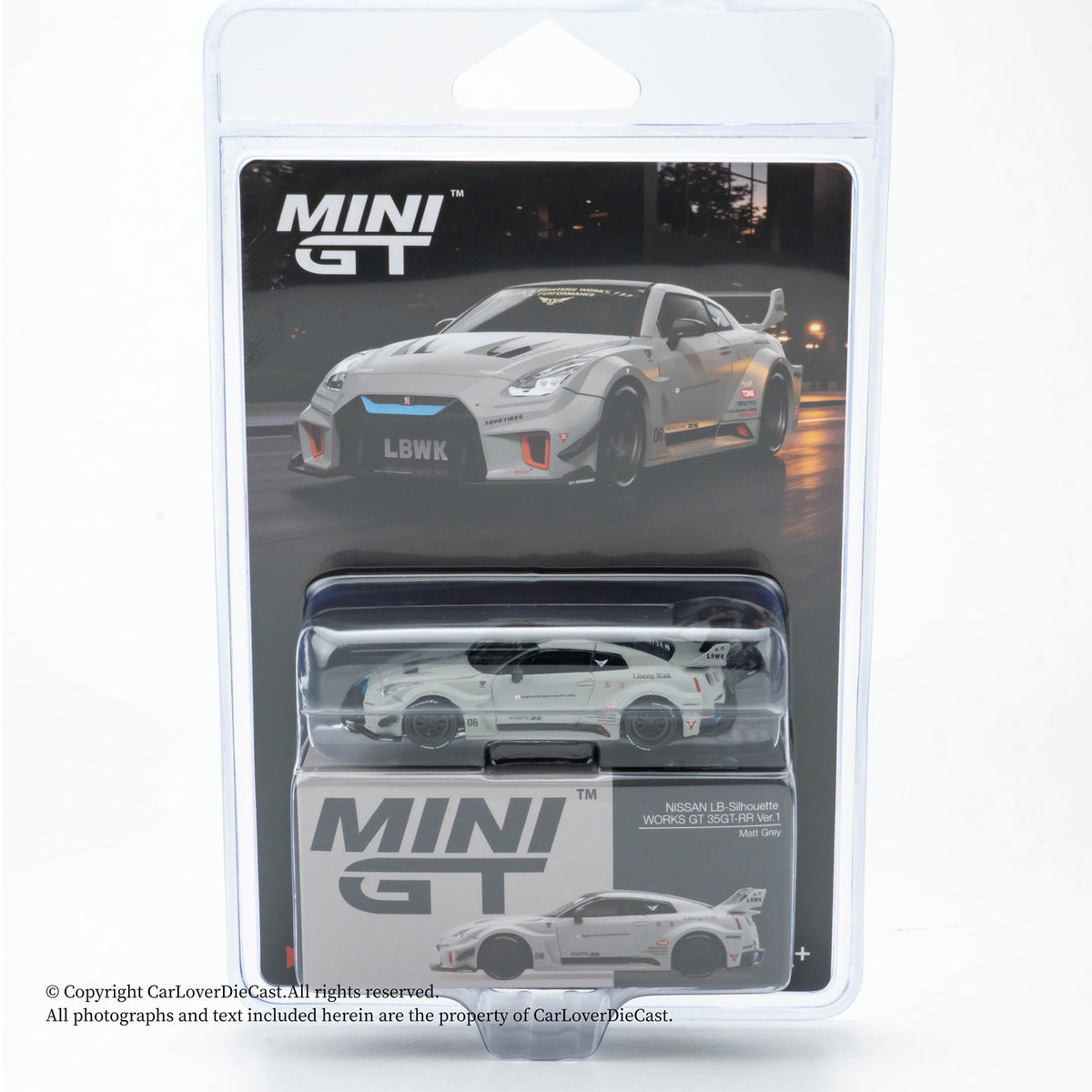 Minigt 1:64 GT R 35gt rr Combat Gray Lbwk Modified Alloy Car Model 1248