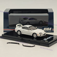 Hobby Japan 1/64 Toyota SUPRA RZ JZA80 with Active Spoiler Parts White Diecast
