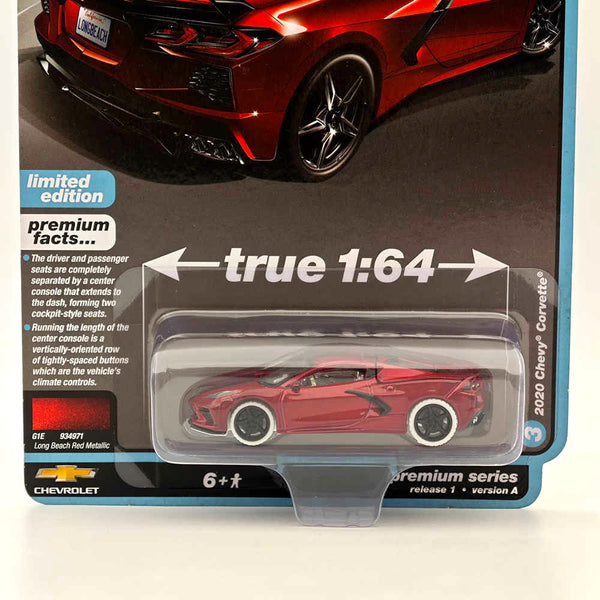 CHASE Auto World 1/64 2020 Chevy Corvette Red Diecast Models Car Collection