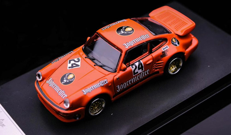Master 1:64 Porsche 930 911 Turbo Black Bird Gulf Diecast Toys Car Models Collection Gifts Limited Edition