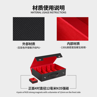 3900+ Cards PU Leather POKEMON TCG CCG Deck Box with Handle & Magnetic Closure