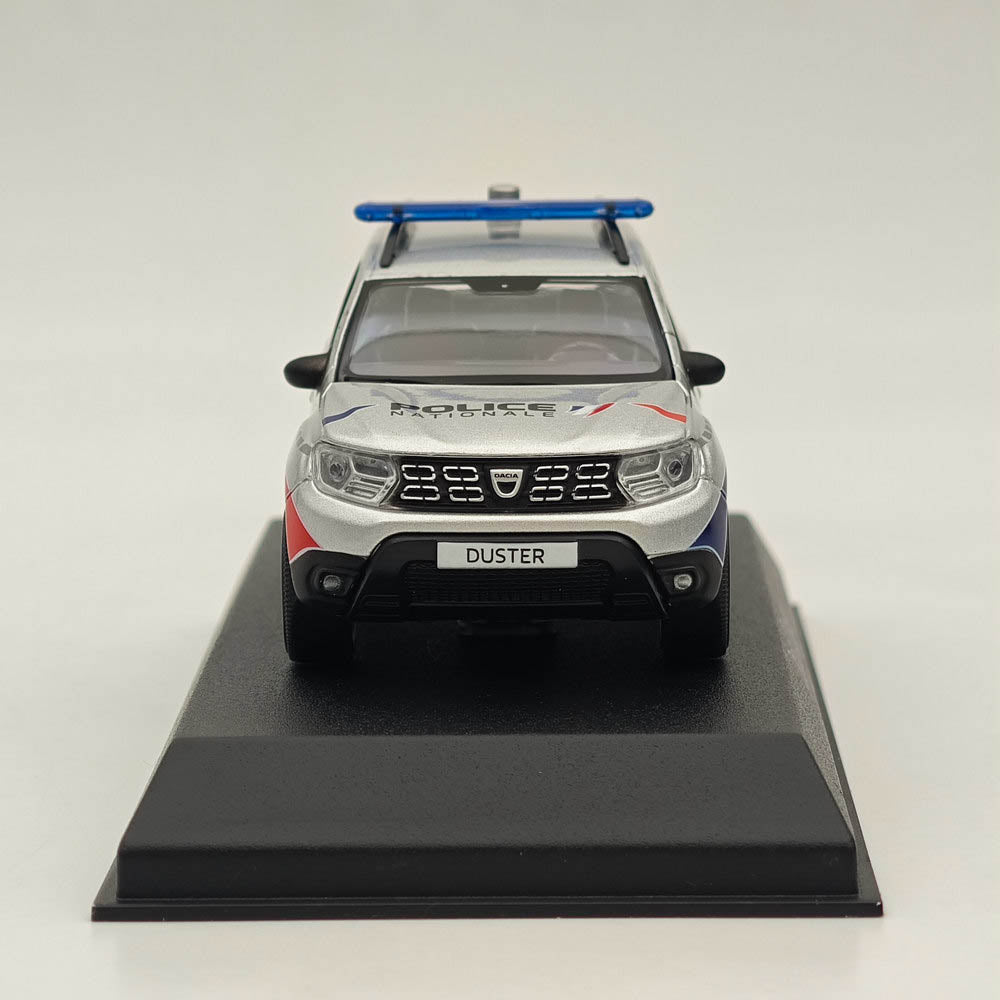 Modèle réduit de voiture moulée sous pression Norev Dacia Duster Police Nationale 2021, modèle limité, couleur argent, 1/43 