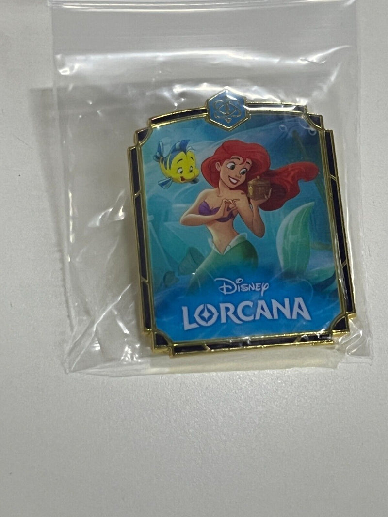 Disney Lorcana Challenge Promo Pin 3x Ariel Scar League First Season Set New