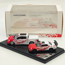 SH x ICHEMO 1:64 Shelby F150 & SRT Hellcat Red White Splash Double Set Diecast Model Car