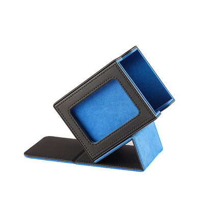 Upgraded Magnetic PU Vertical Deck Box with Front View Window for TCG CCG Sports Trading Cards