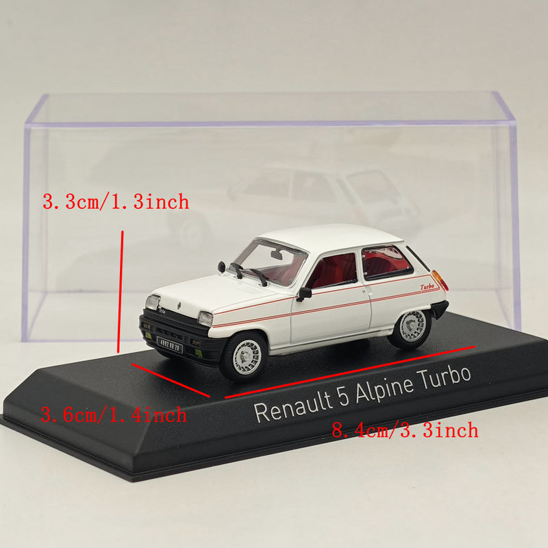 1/43 Norev Renault 5 Alpine Turbo 1983 Diecast Model Cars Collection White