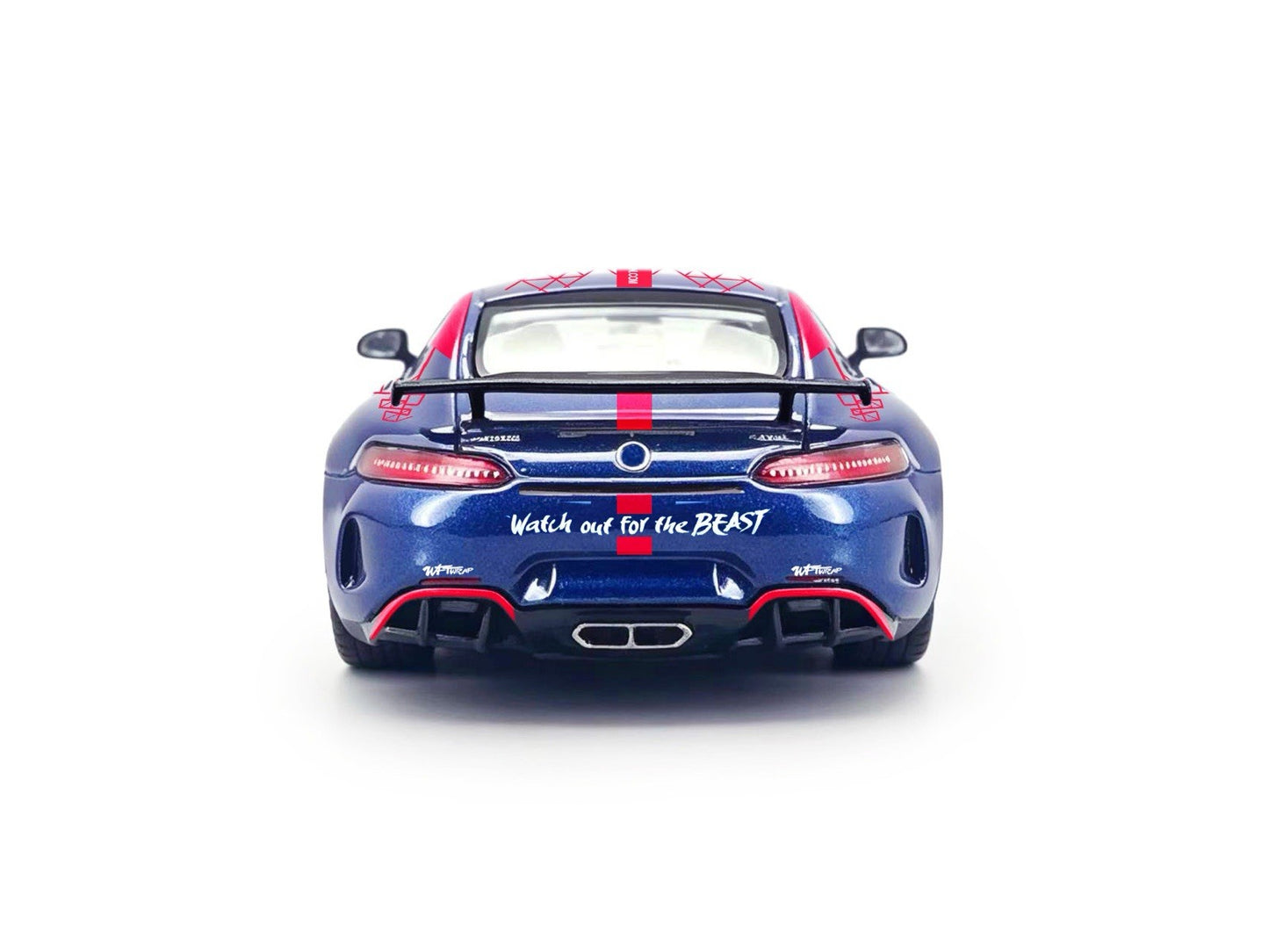 1:64 SCALEON Benz AMG GTR Racing Livery Sports Car Malaysia Limited Diecast Toys Model Gift
