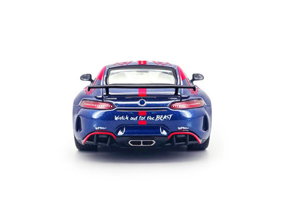 1:64 SCALEON Benz AMG GTR Racing Livery Sports Car Malaysia Limited Diecast Toys Model Gift