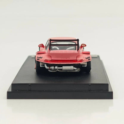 1:64 SW 993 911 #98 #91 Matte Pink / Green Diecast Model Car Limited Edition
