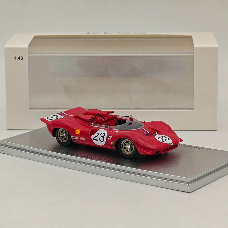 Kess-Model 1/43 Ferrari 350 CAN-AM sn0860-Riverside 1967-C.Amon Resin Model Red