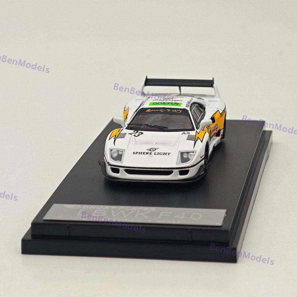 1/64 Ghost Player F40 #23 LBWK Racing Sports Model Diecast Metal Car Limited