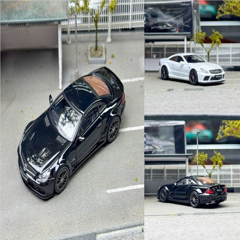 GUM 1:64 Mercedes Benz SL65 AMG Black Series 5th R230 Alloy Car Model Collection Gift Diecast