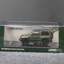 INNO 1:64 Mitsubishi Pajero EVOLUTION Green Collectible Diecast Toys Car Replica