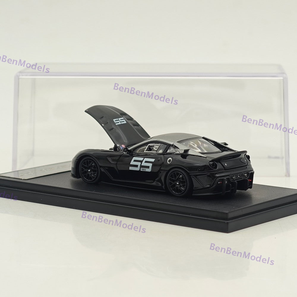 RM 1:64 599XX Racing Sports Model Diecast Car Model with Openable Hood
