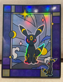 Pokemon Chinese Gem Pack Vol 2  Binder Eevee Umbreon Leafeon Sylveon Glittering