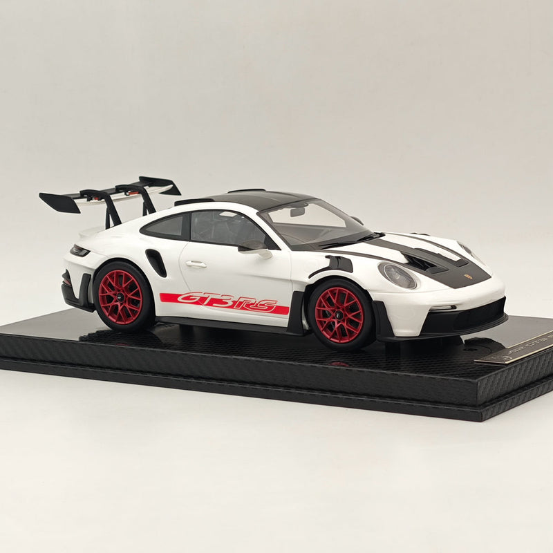 AI MODEL 1/18 Porsche 992 GT3 RS Resin High-Quality Limited Collection Car White