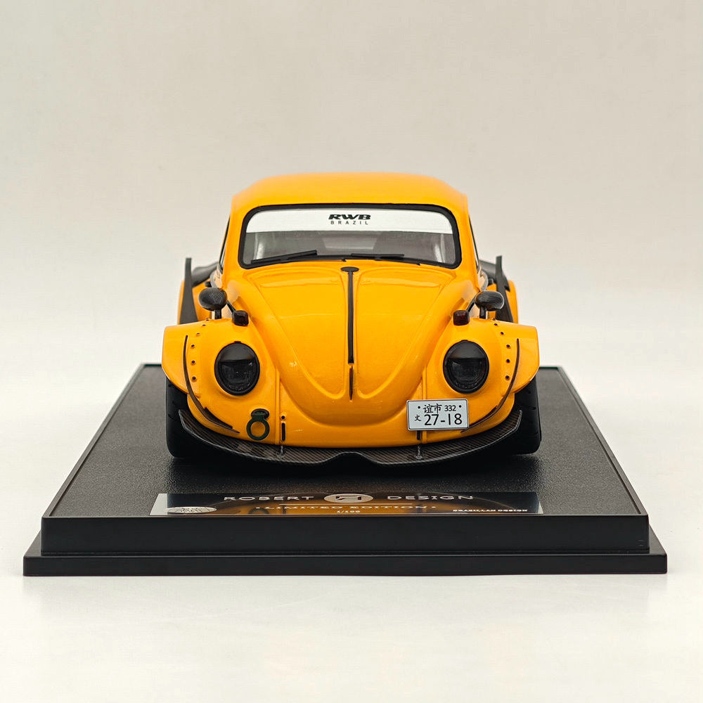 DNA Collectibles 1/18 RWB Volkswagen VW Beetle Robert Design Yellow Resin  Limited Edition Collection