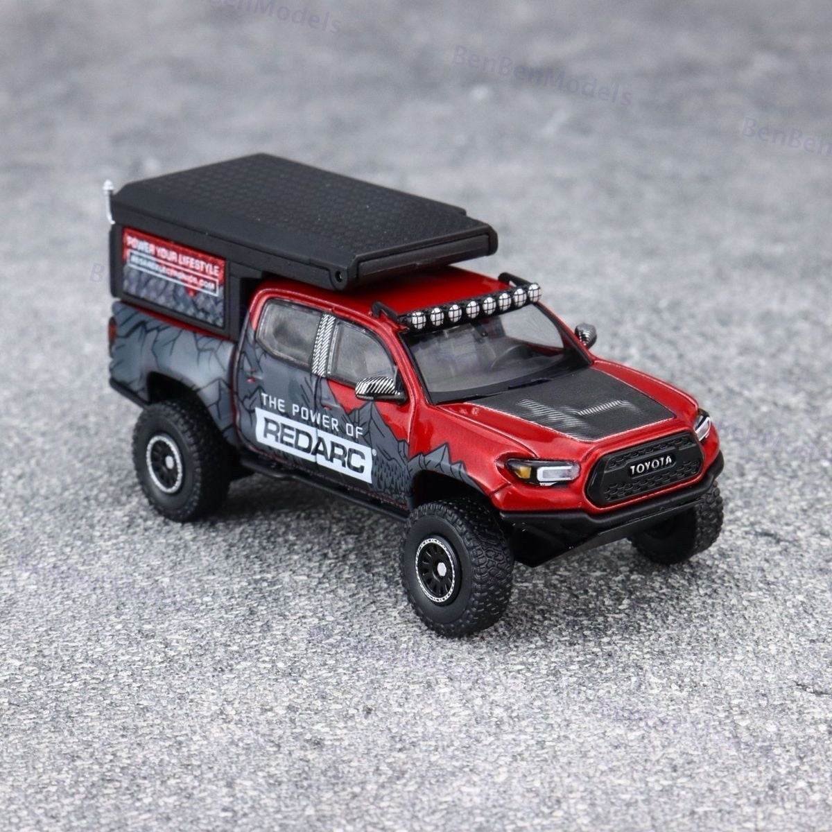 Model 1:64 Collectible Toyota Tacoma Off-Road Camper GCD Car Diecast Gifts