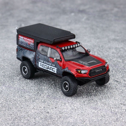 Model 1:64 Collectible Toyota Tacoma Off-Road Camper GCD Car Diecast Gifts