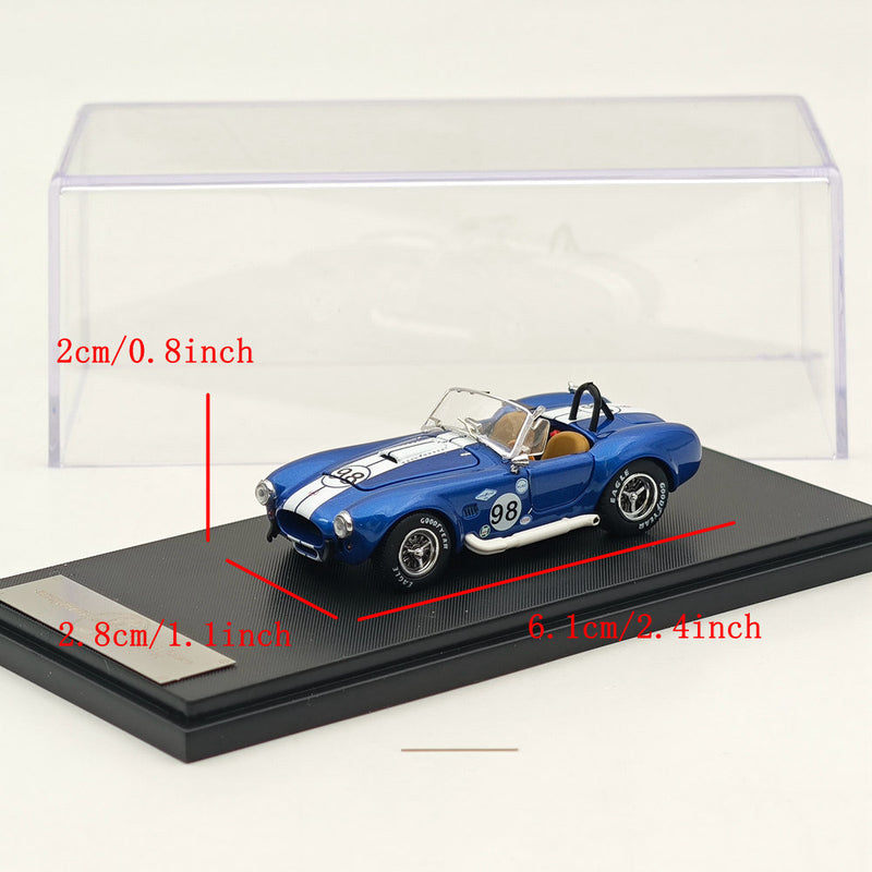 Fine works 1/64 Ford Shelby Cobra 427 Blue Power Cap Alloy Diecast Models Car