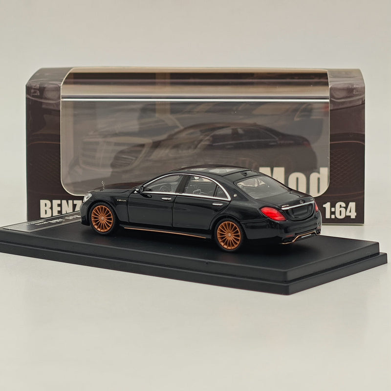 King Model 1:64 Mercedes-Benz S65L AMG W222 Sedan Final Edition Model Black