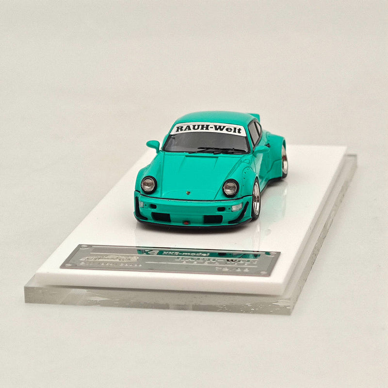 1/64 SH Porsche 964 RWB RAUH-Welt BEGRIFF Green Resin Diecast Models Car