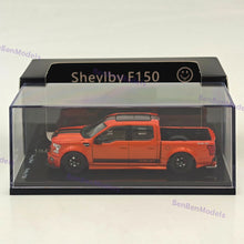 Funny Model 1/64 F-150 Shelby Super Snake Pickup Sport Truck Model Orange with Black Stripes Diecast Model Car Limited Collection - with Accessories